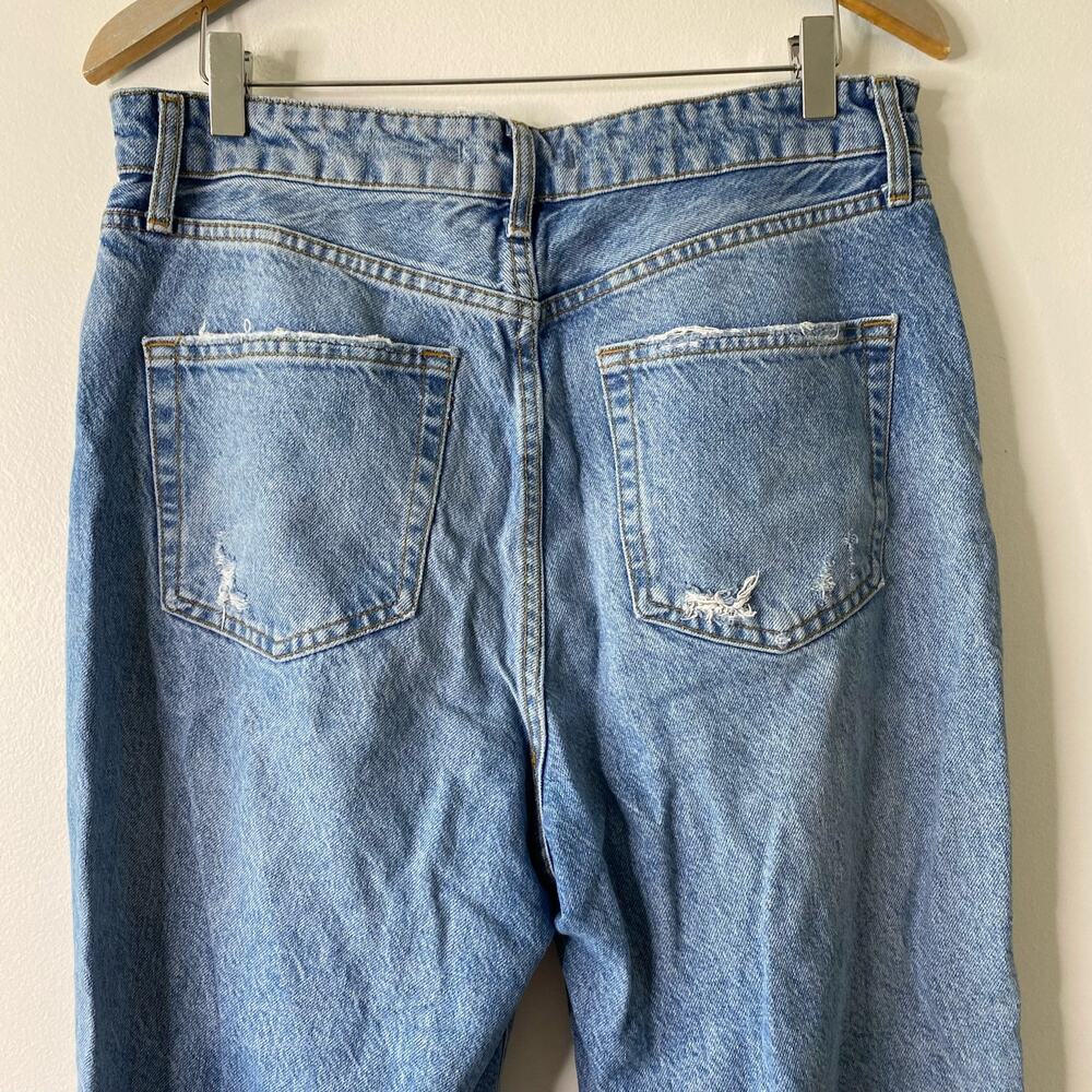 FREE PEOPLE Ranger Ripped Crop Wide Leg Jeans High Waisted Size  31 - Picture 10 of 11